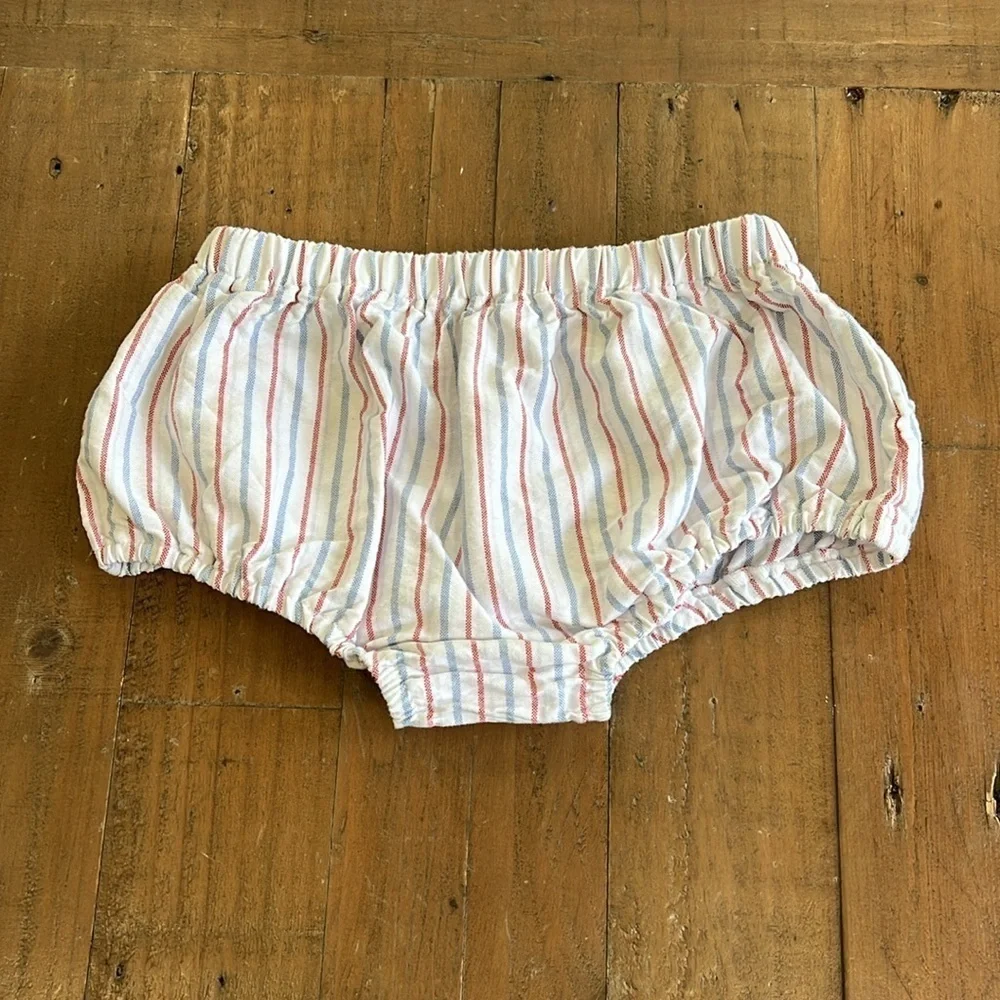 Janie and jack red white and blue tunic and bloomer set